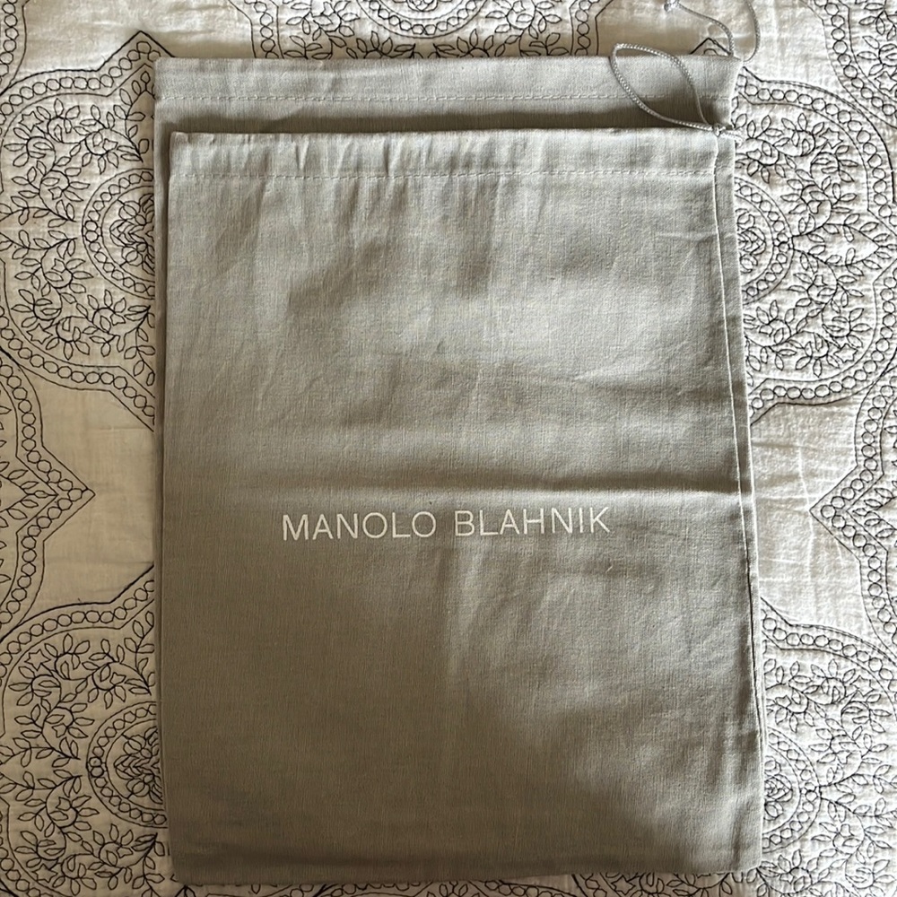 Manolo Blahnik shoe dust bags